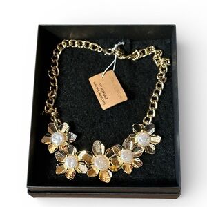 New Pink Linen Necklace 18”